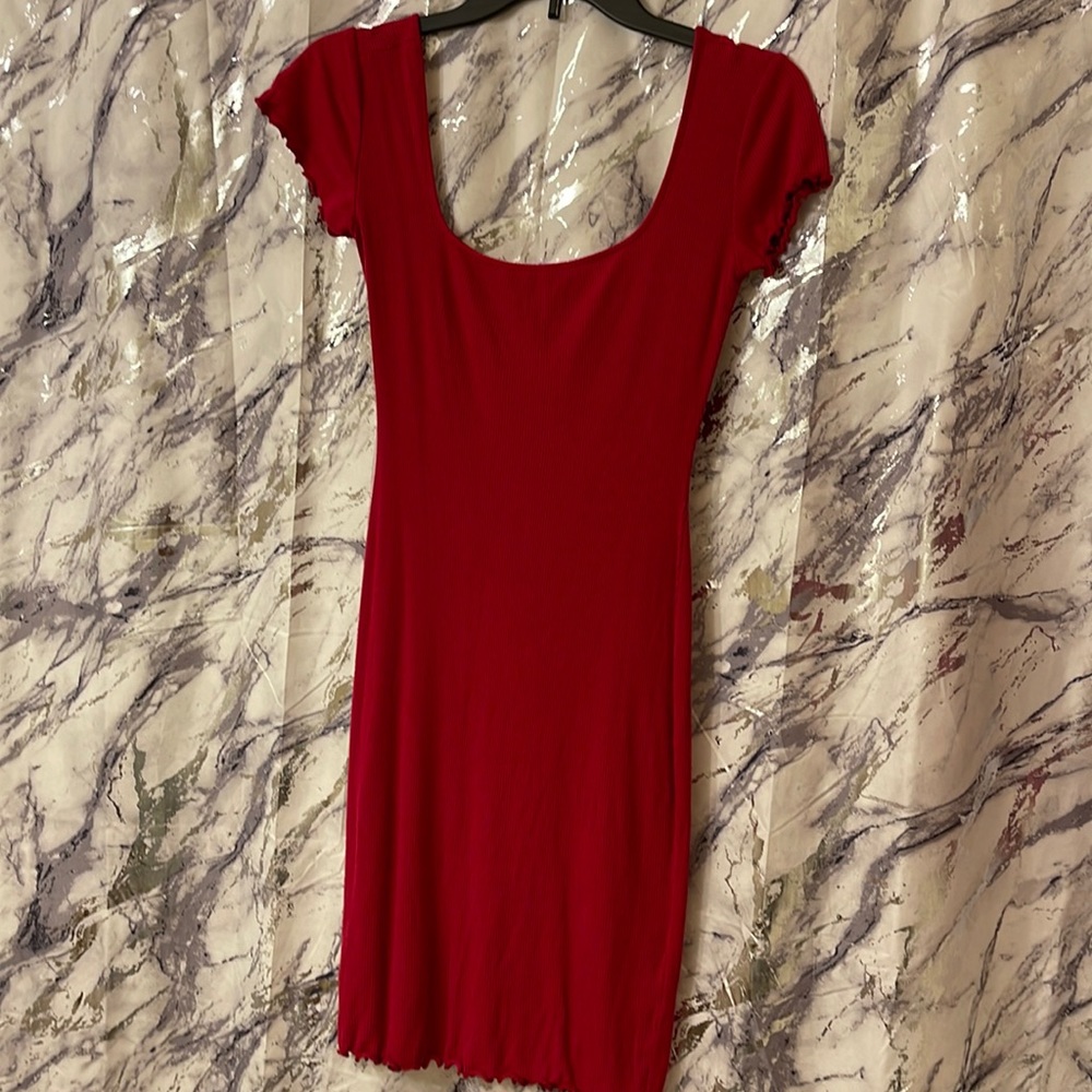 Dark pink dress